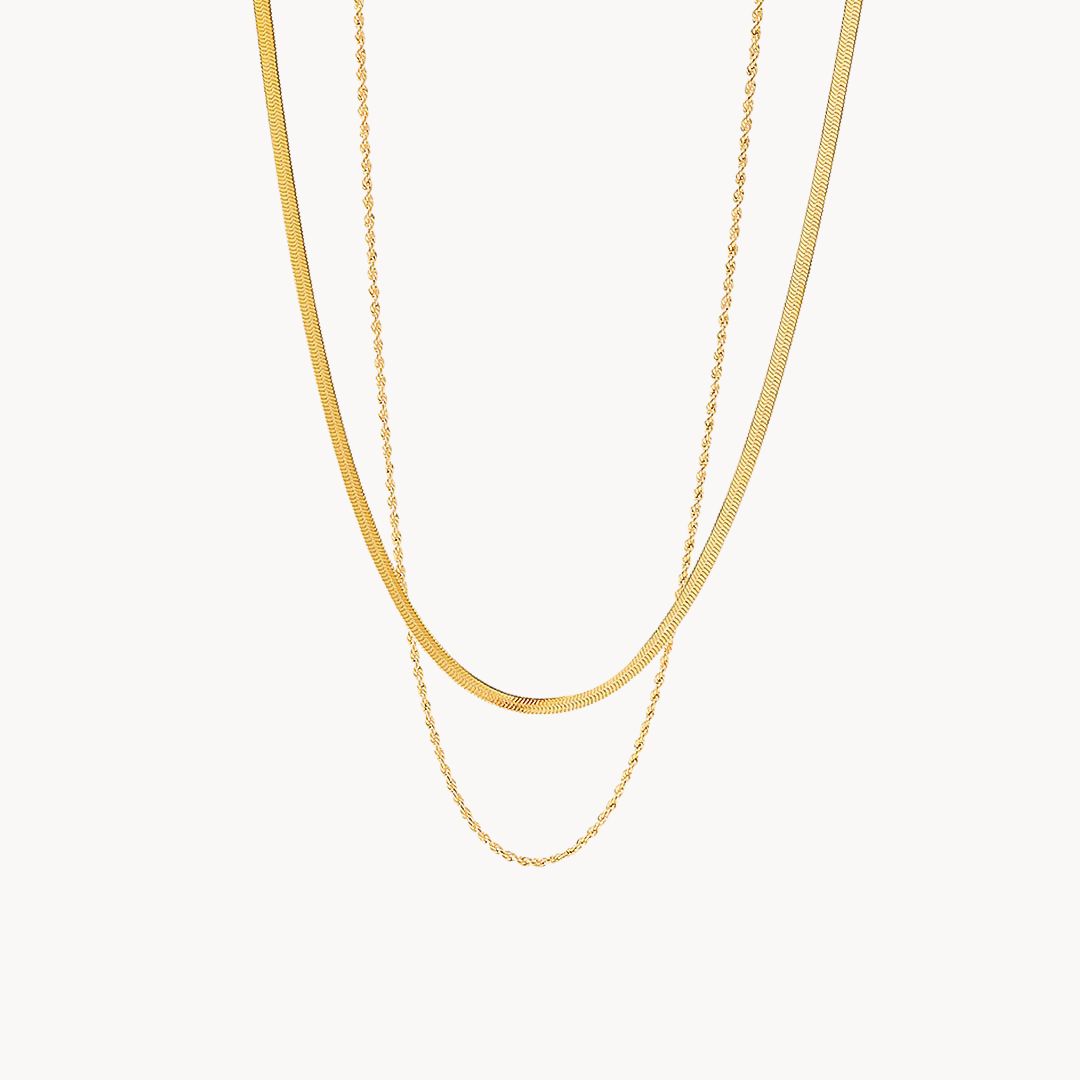 Ludovica Layered Gold Chain Necklace